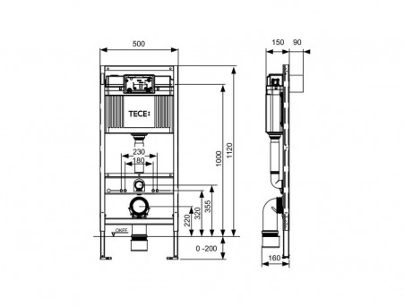 Система Инсталляции для Унитазов «Tece» Profil (9300302)