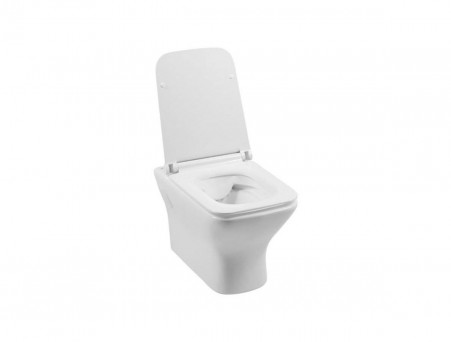 Подвесной Унитаз «Aquanet» Cube-W 37x54,5 Безободковый с Крышкой-Сиденьем Микролифт Slim (210761)