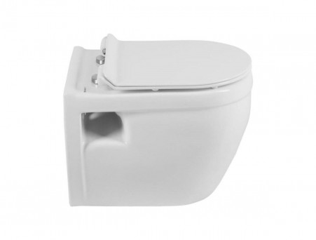 Подвесной Унитаз «Aquanet» Glide-W 34,5x52 Безободковый с Крышкой-Сиденьем Микролифт Slim (210772)