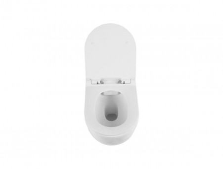 Подвесной Унитаз «Aquanet» Glide-W 34,5x52 Безободковый с Крышкой-Сиденьем Микролифт Slim (210772)