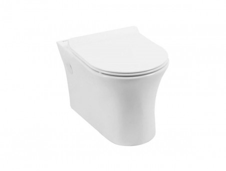 Подвесной Унитаз «Aquanet» Roll-W 37x54,5 Безободковый с Крышкой-Сиденьем Микролифт Slim (210766)