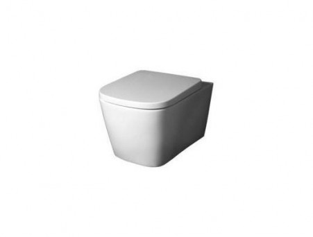 Подвесной Унитаз «BelBagno» Albano 36,5x49,5 Безободковый с Крышкой-Сиденьем Микролифт (BB120CHR+BB120SC)