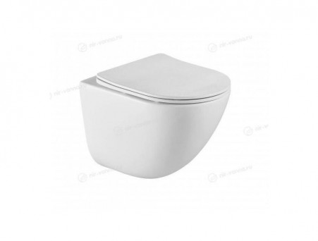 Подвесной Унитаз «BelBagno» Amanda 36,5x50 Безободковыйтс Крышкой-Сиденьем Микролифт (BB051CHR+BB051SC)