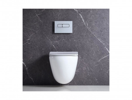 Подвесной Унитаз «BelBagno» Amanda 36,5x50 Безободковыйтс Крышкой-Сиденьем Микролифт (BB051CHR+BB051SC)
