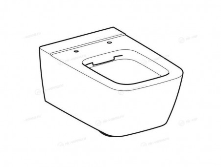 Подвесной Унитаз «Geberit» iCon Square Rimfree 35x54 Безободковый (201950000)