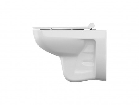 Подвесной Унитаз «Iddis» 35x55 Безободковый с Крышкой-Сиденьем Микролифт Slim (VIBRDSEi25)