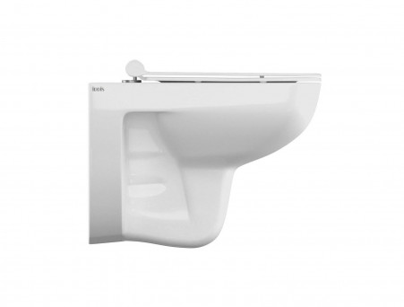 Подвесной Унитаз «Iddis» 35x55 Безободковый с Крышкой-Сиденьем Микролифт Slim (VIBRDSEi25)