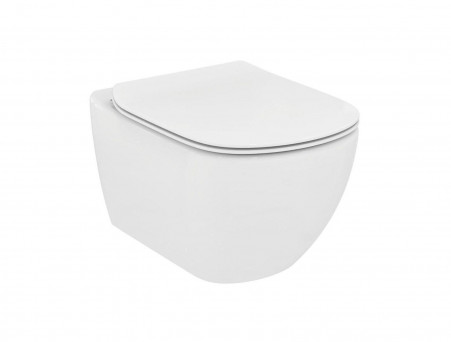 Подвесной Унитаз «Ideal Standard» Tesi Aquablade 36,5x53,5 Безободковый с Крышкой-Сиденьем Микролифт Slim (T007901+T352701)