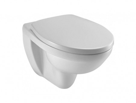 Подвесной Унитаз «Jacob Delafon» Patio EDV102-00 36x53 Безободковый с Крышкой-Сиденьем Микролифт (EDV102-00+E70021-00)