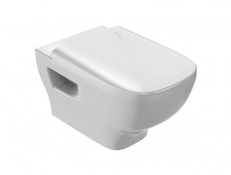 Подвесной Унитаз «Jacob Delafon» Struktura 34x54 Безободковый с Крышкой-Сиденьем Микролифт (EDE102-00+E70024-00)