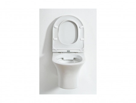 Подвесной Унитаз «Orange» 36x48,5 Безободковый с Крышкой-Сиденьем Микролифт Slim (C01-100W)