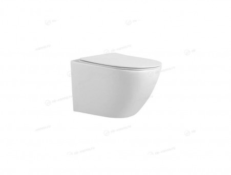 Подвесной Унитаз «Orange» 36x56 Безободковый с Крышкой-Сиденьем Микролифт (C07-100W)