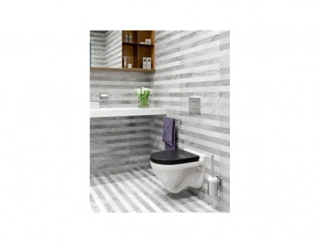 Подвесной Унитаз «Sanita Luxe» Attica Color Black 34x49 c Крышкой-Сиденьем Сиденьем Микролифт (ATCSLWH0110)