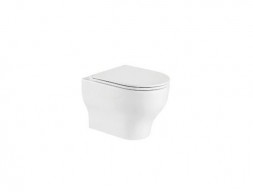 Подвесной Унитаз «WeltWasser» Erlenbach 004 GL-WT 36x49 Белый Глянец Безободковый с Крышкой-Сиденьем Микролифт Slim (10000003807)