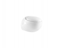 Подвесной Унитаз «WeltWasser» Jeckenbach 004 GL-WT 31x59 Белый Глянец Безободковый с Крышкой-Сиденьем Микролифт (10000003809)