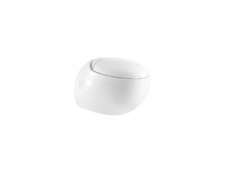 Подвесной Унитаз «WeltWasser» Jeckenbach 004 GL-WT 31x59 Белый Глянец Безободковый с Крышкой-Сиденьем Микролифт (10000003809)