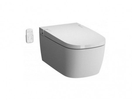 Подвесной Унитаз-Биде «Vitra» Comfort 38x60 Безободковый с Крышкой-Сиденьем Микролифт (5674B003-6194)