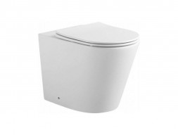 Приставной Унитаз «Aquanet» Atago 2.0 F Безободковый с Крышкой-Сиденьем Микролифт Slim (243548)