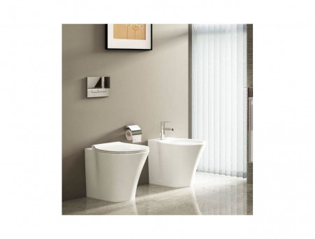 Приставной Унитаз «Ideal Standard» Connect Air Aquablade 36x54,5 Безободковый с Крышкой-Сиденьем Микролифт Slim (E004201+E036601)