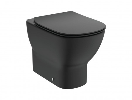 Приставной Унитаз «Ideal Standard» Tesi 36.5x55.5 Черный Матовый с Крышкой-Сиденьем Микролифт Slim (T0077V3+T3527V3)