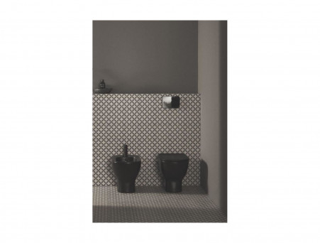 Приставной Унитаз «Ideal Standard» Tesi 36.5x55.5 Черный Матовый с Крышкой-Сиденьем Микролифт Slim (T0077V3+T3527V3)