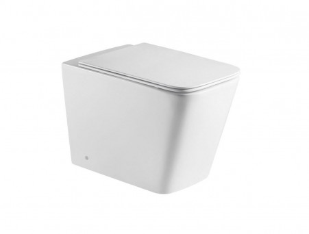 Приставной Унитаз «WeltWasser» Gelbach 002 GL-WT 35,5x60 Белый Глянец Безободковый с Крышкой-Сиденьем Микролифт Slim (10000003664)