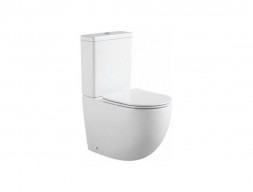 Унитаз-Компакт «Aquanet» Cetus 36,5x62 Безободковый с Крышкой-Сиденьем Микролифт Slim (243538+243539)