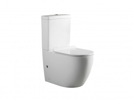 Унитаз-Компакт «Aquanet» Cetus BL-102N-TPT Безободковый с Крышкой-Сиденьем Микролифт Slim (203342+203343)