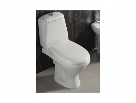 Унитаз-Компакт «Azario» AZ-2018-P 35x65,5 Безободковый с Крышкой-Сиденьем Микролифт P-trap (AZ2018-P)