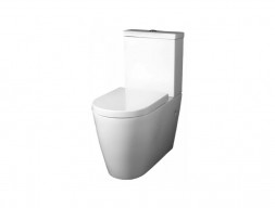 Унитаз-Компакт «BelBagno» Marino 37,5x66 Безободковый с Крышкой-Сиденьем Микролифт (BB105CPR+BB105SC+BB105T)