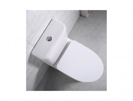 Унитаз-Компакт «BelBagno» Steam BB130CPR Безободковый с Крышкой-Сиденьем Микролифт (BB130CPR+BB130T+BB130SC)