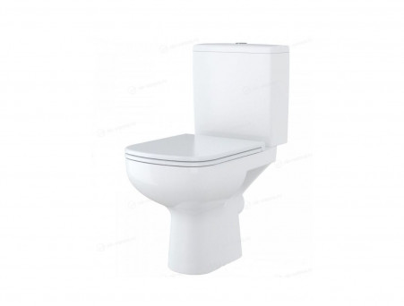Унитаз-Компакт «Cersanit» Colour 36x65 Безободковый с Крышкой-Сиденьем Микролифт (S-KO-COL011-3/5-COn-DL-w)
