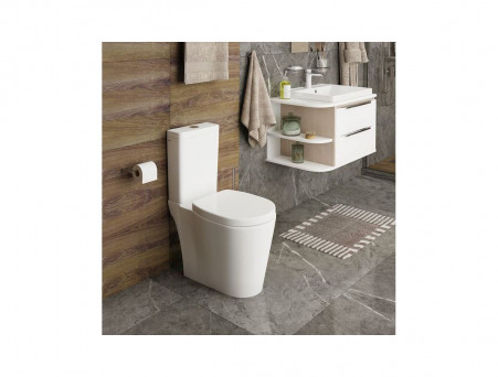 Унитаз-Компакт «Iddis» Calipso 36,8x63 Безободковый с Крышкой-Сиденьем Микролифт (CALRDSEi24)