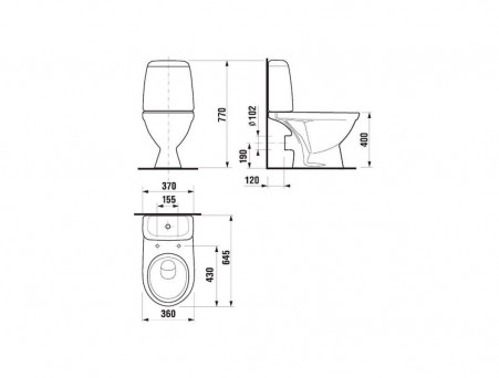 Унитаз-Компакт «Jika» Baltic 36x64,5 (8.2428.6.000.242.9)