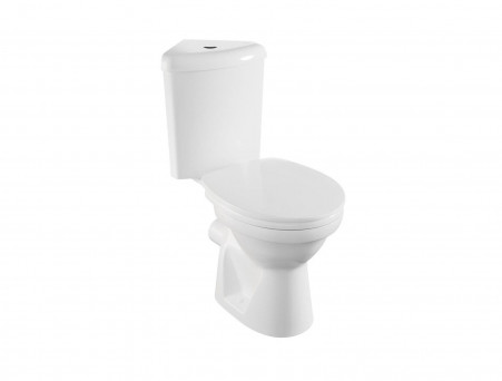 Унитаз-Компакт «Norm» Wenkel 37,5x77 с Крышкой-Сиденьем Микролифт Термопласт угловой (9854B099-7200)