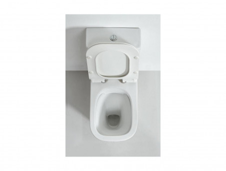 Унитаз-Компакт «Orange» 34,5x66,5 Безободковый с Крышкой-Сиденьем Микролифт (C02-000W)