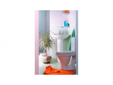 Унитаз-Компакт «Sanita» Аттика 33,7x60,8 с Полочкой с Крышкой-Сиденьем, Эконом (ATCSACC01090113)