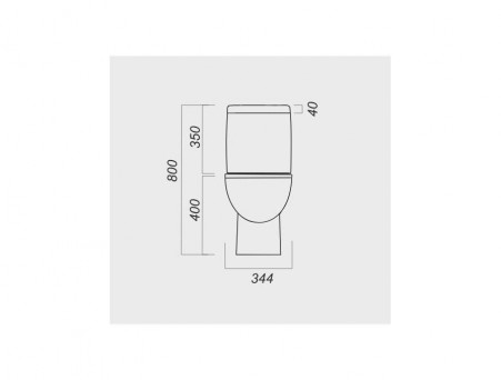 Унитаз-Компакт «Sanita Luxe» Fest 34,4x63 с Крышкой-Сиденьем Микролифт (FSTSLCC01040622)
