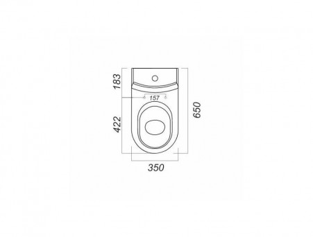 Унитаз-Компакт «Sanita Luxe» Next Slim 35x65 с Крышкой-Сиденьем Микролифт Slim (NXTSLCC01150622)