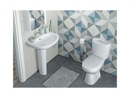 Унитаз-Компакт «Santek» Анимо 38x63,5 Вертикальный Выпуск с Крышкой-Сиденьем (1.WH11.0.035)