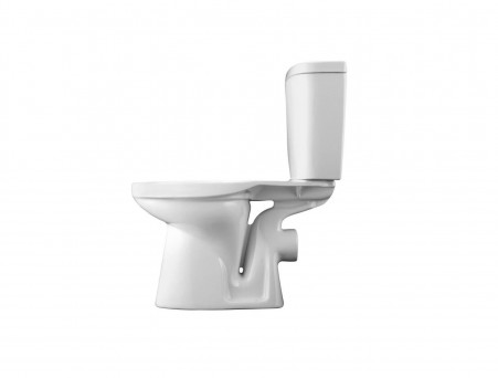 Унитаз-Компакт «Santek» Анимо 38x63,5, Горизонтальный Выпуск с Крышкой-Сиденьем (1.WH30.2.132)