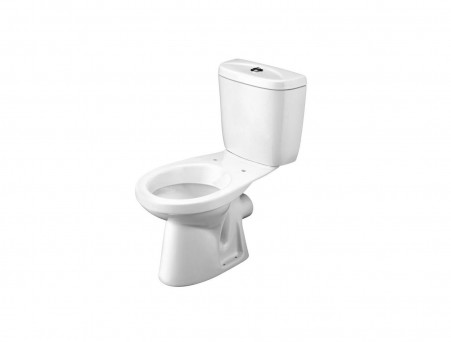 Унитаз-Компакт «Santek» Анимо 38x63,5, Горизонтальный Выпуск с Крышкой-Сиденьем Микролифт (1.WH30.2.135)