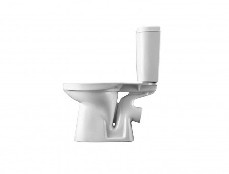 Унитаз-Компакт «Santek» Анимо 38x63,5, Косой Выпуск с Крышкой-Сиденьем Дюропласт (1.WH30.2.134)
