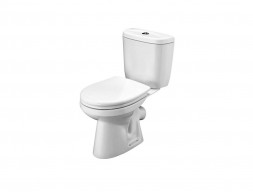 Унитаз-Компакт «Santek» Анимо 38x63,5, Косой Выпуск с Крышкой-Сиденьем Микролифт Дюропласт (1.WH30.2.137)