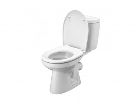 Унитаз-Компакт «Santek» Анимо 38x63,5, Косой Выпуск с Крышкой-Сиденьем полипропилен (1.WH11.0.032)