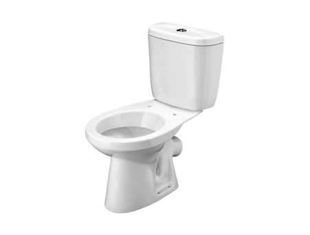 Унитаз-Компакт «Santek» Анимо 38x63,5, Косой Выпуск с Крышкой-Сиденьем полипропилен (1.WH11.0.032)