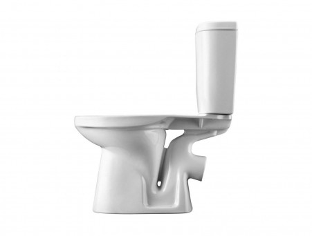 Унитаз-Компакт «Santek» Анимо 38x63,5, Косой Выпуск с Крышкой-Сиденьем полипропилен (1.WH11.0.032)