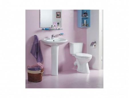 Унитаз-Компакт «Santek» Бриз 39,4x66 с Крышкой-Сиденьем Дюропласт (1.WH30.2.138)