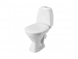 Унитаз-Компакт «Santek» Римини 33,3x57,7 с Крышкой-Сиденьем двухрежимный (1.WH50.1.523)