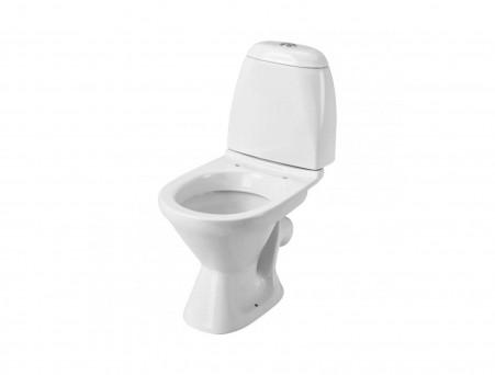 Унитаз-Компакт «Santek» Римини 33,3x57,7 с Крышкой-Сиденьем двухрежимный (1.WH50.1.523)